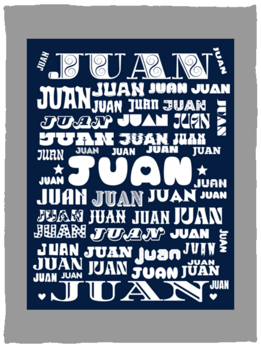 Plush Fleece Blanket - 30x40: JUAN