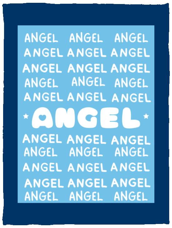 Plush Fleece Blanket - 30x40: ANGEL