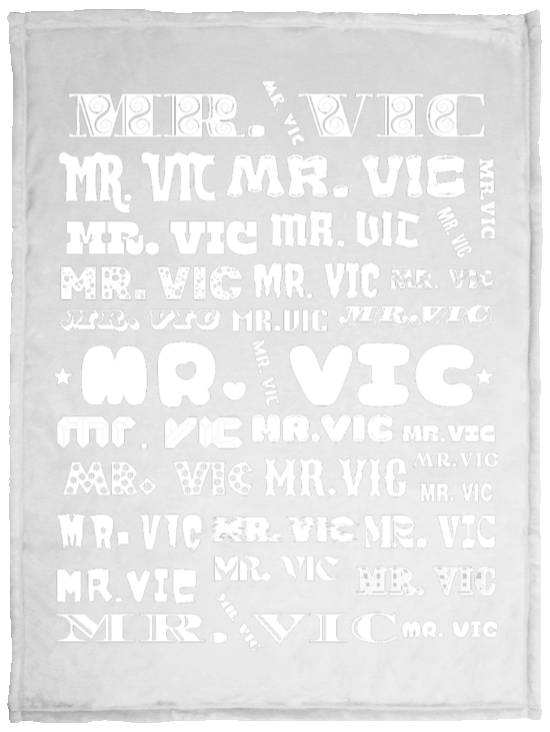 Plush Fleece Blanket - 30x40: MR. VIC