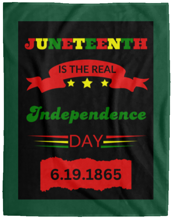 Plush Fleece Blanket - 60x80: JUNETEENTH