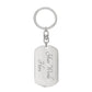 Keychain: INVOCATION FOR RIDING IN A VEHICLE OR ON AN ANIMAL: wITH THE NAME OF ALLAH. PRAISE IS TO ALLAH.