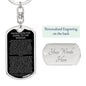 Keychain: INVOCATION FOR GOING TO THE MOSQUE:  O Allah, place light in my heart, and on my tongue light, and in my ears light and in my sight light,...