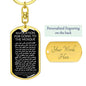 Keychain: INVOCATION FOR GOING TO THE MOSQUE: