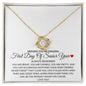 Love Knot Necklace: WISHING YOU AN AMAZING FIRST DAY OF SENIOR YEAR