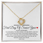 Love Knot Necklace: WISHING YOU AN AMAZING FIRST DAY OF SENIOR YEAR