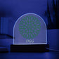 Acrylic Dome Plaque: Chrysanthemum Flower DGG