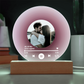 Acrylic Circle Plaque: Acrylic Circle Plaque: Acrylic Song Plaque - Anniversary Gift for Friends - Birthday Gift for Her or Him - Valentine’s Day Gift PINK VINYL RECORD WITH PHOTO AND FAVORITE SONG ALL OF ME JOHN LEGEND