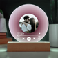 Acrylic Circle Plaque: Acrylic Circle Plaque: Acrylic Song Plaque - Anniversary Gift for Friends - Birthday Gift for Her or Him - Valentine’s Day Gift PINK VINYL RECORD WITH PHOTO AND FAVORITE SONG ALL OF ME JOHN LEGEND
